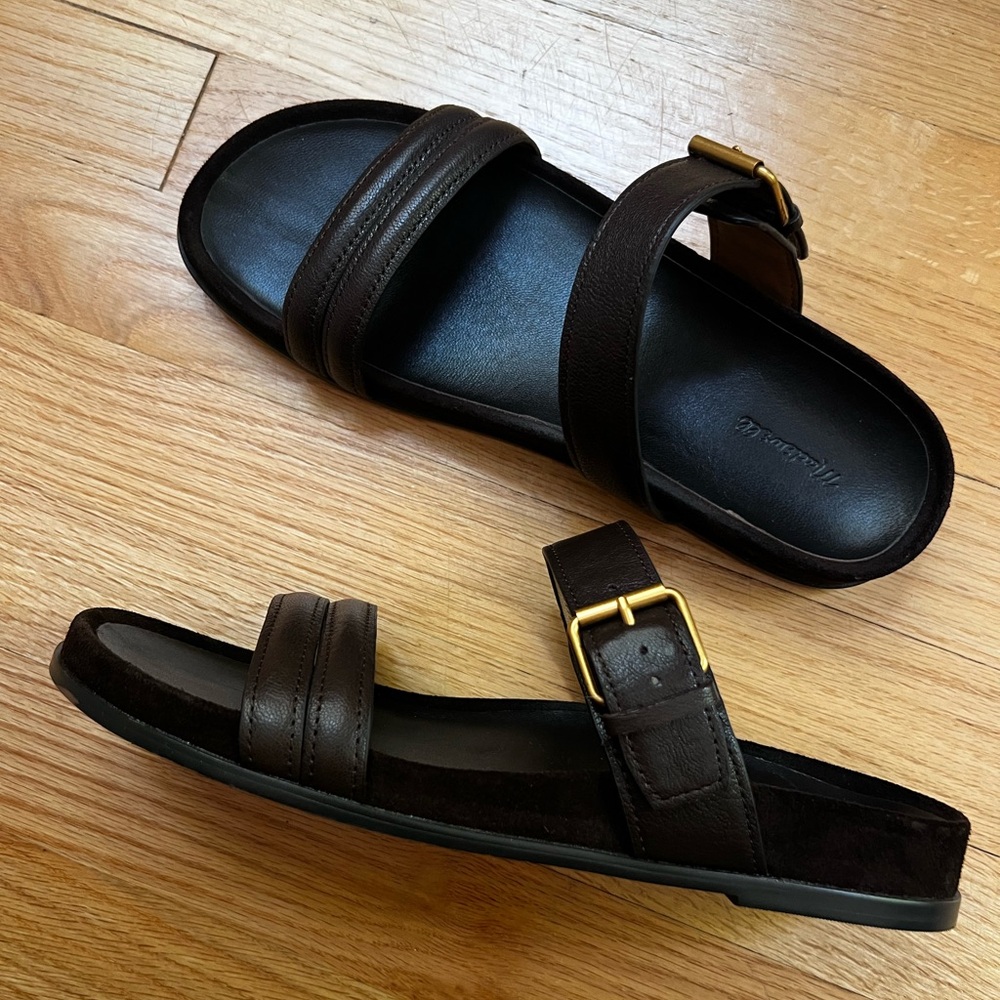 Madewell Dara Dooble Strap Slide Sandal Size 9